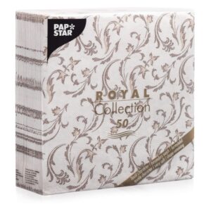 PAPSTAR Royal Collection — Lot de 50 serviettes en papier 40x40 cm