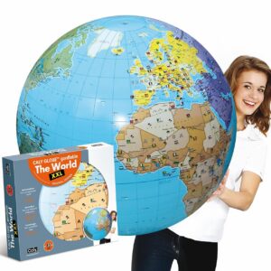 CALY — Globe gonflable The World XXL 85 cm en anglais