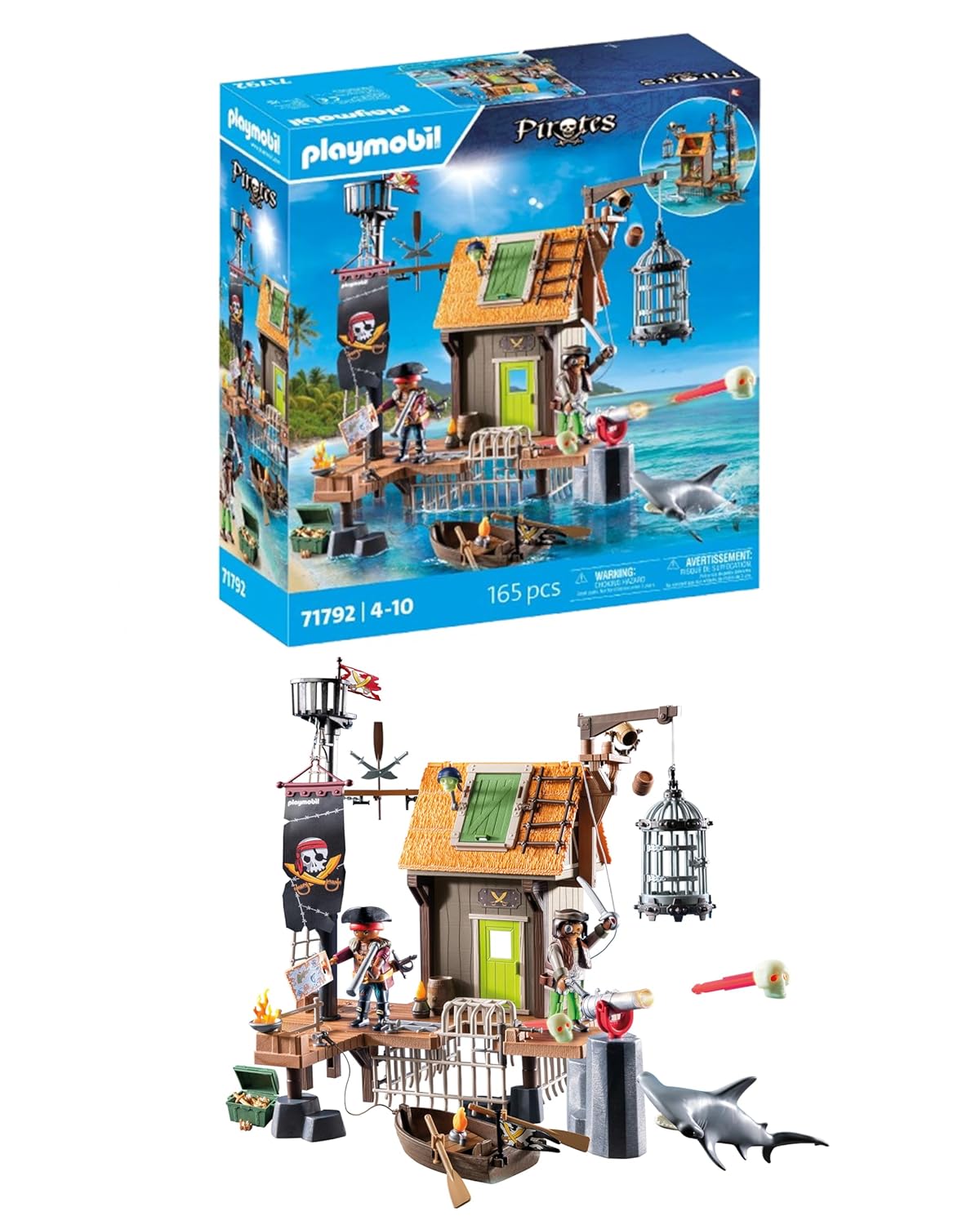 PLAYMOBIL Pirates — Port Pirate avec Prison de Corsaires – Image 37
