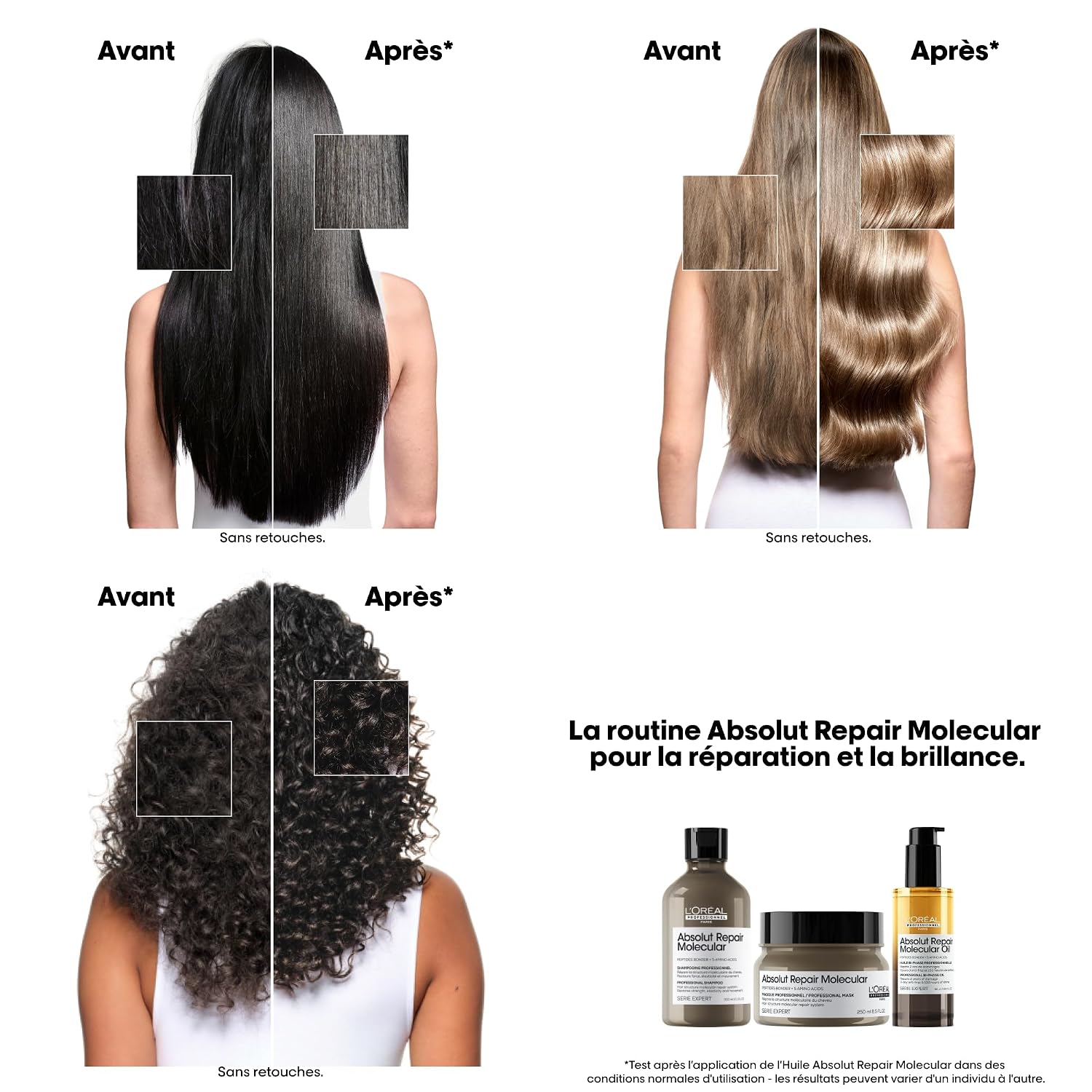 L'OREAL PROFESSIONNEL Absolut Repair — Huile cheveux 90 ml – Image 3