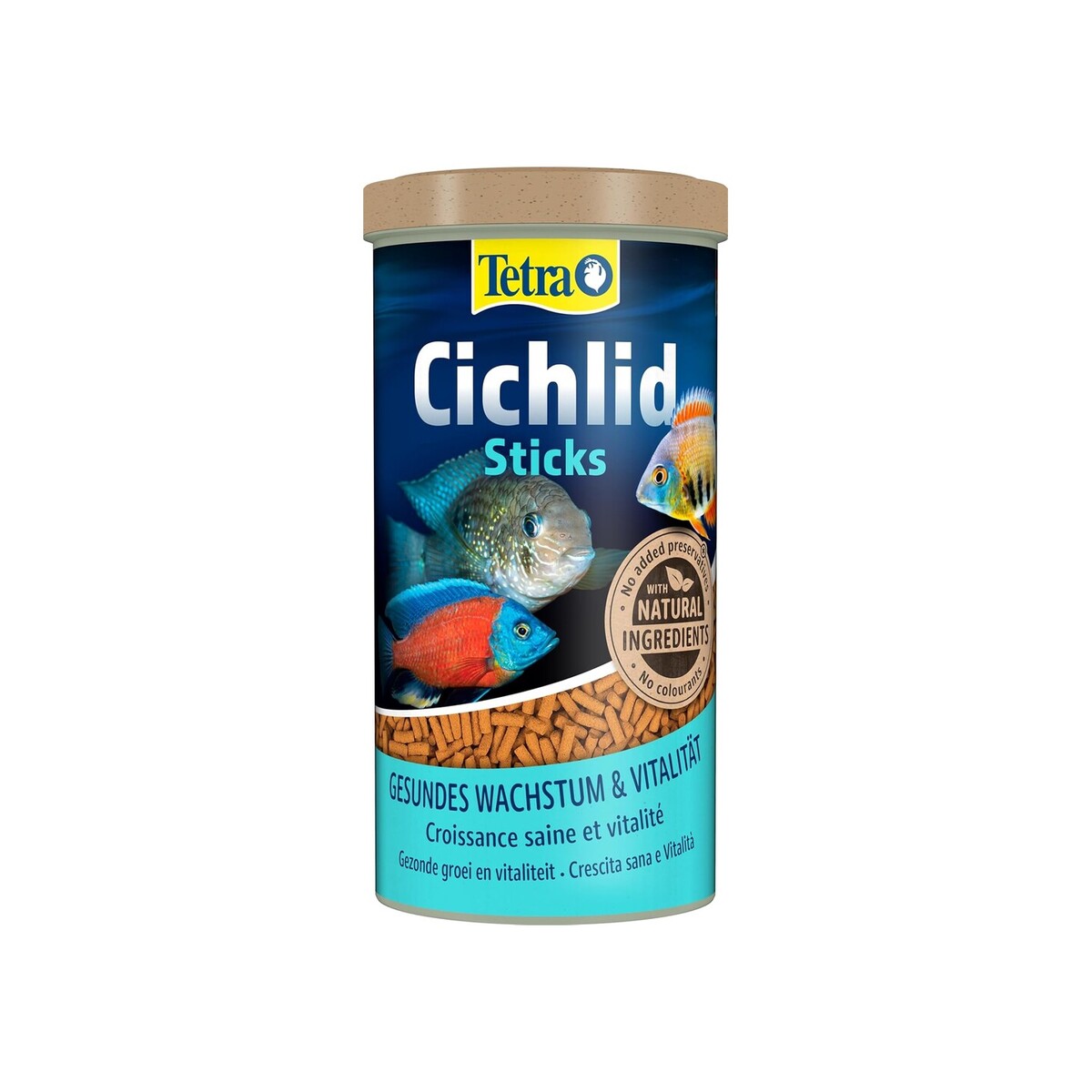 TETRA Cichlidés Sticks — Aliment complet pour grands cichlidés 1L