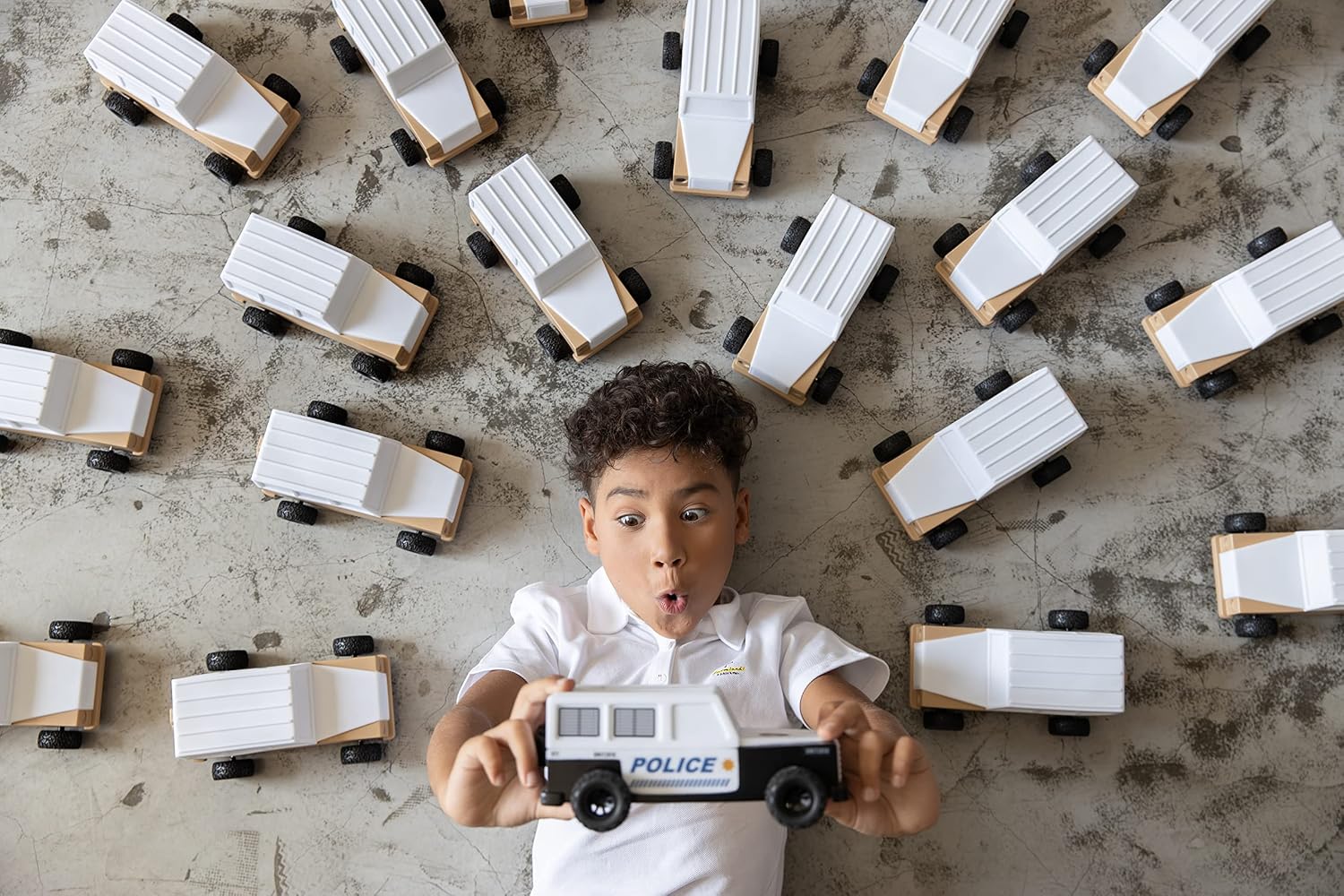 DHINK — Veilleuse LED enfant Voiture de police avec minuteur – Image 6