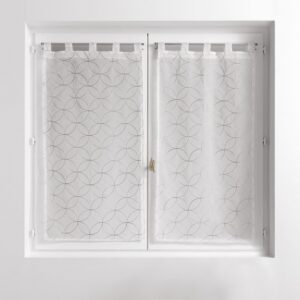DOUCEUR D'INTÉRIEUR Olympia — Paire de voilages 60 x 120 cm gris