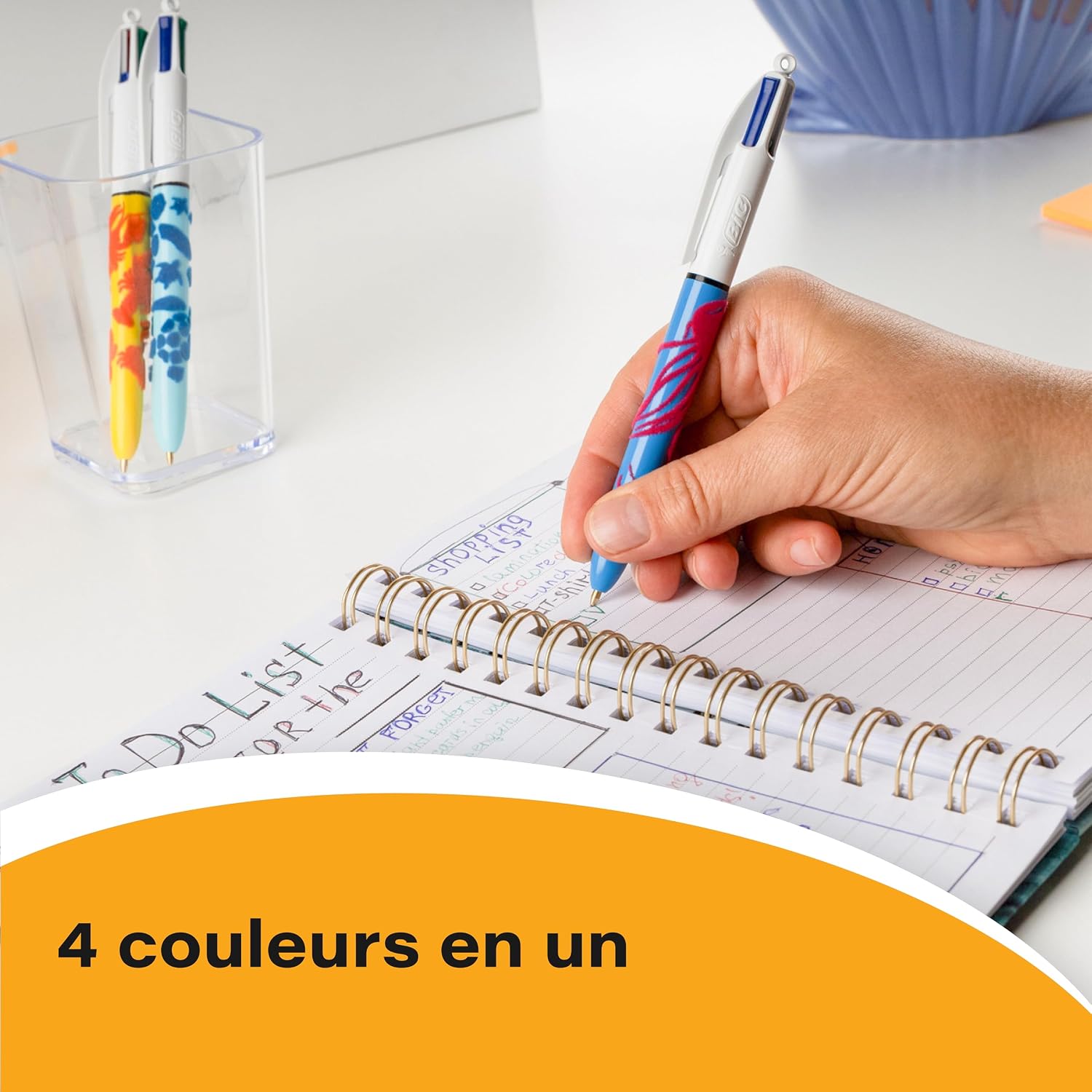 BIC 4 Couleurs Velours — Boîte de 12 Stylos-Bille Pointe Moyenne – Image 6