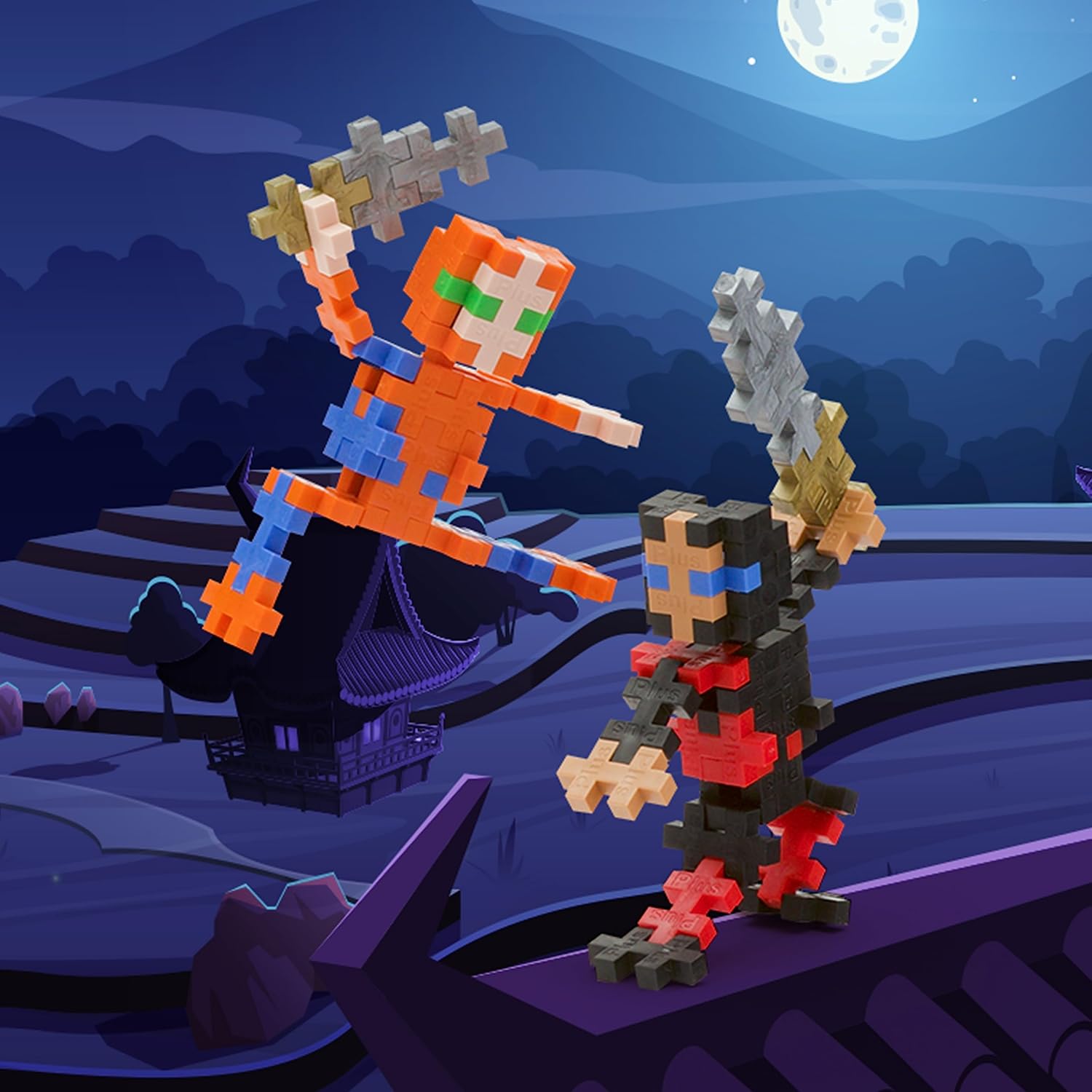 PLUS PLUS Tube Ninjas — 100 Briques de Construction – Image 3