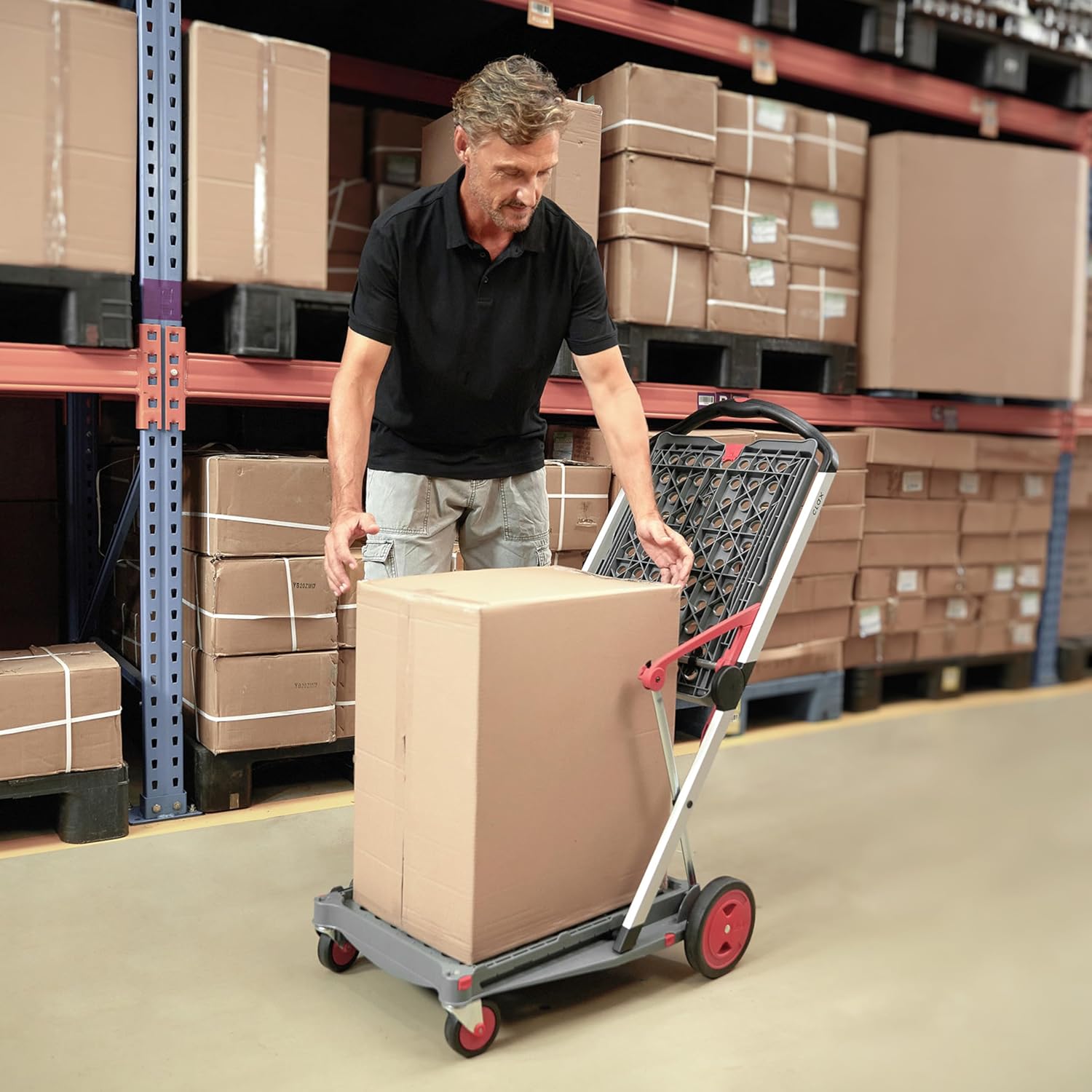 CLAX — Chariot de Transport Pliable Rouge – Image 19