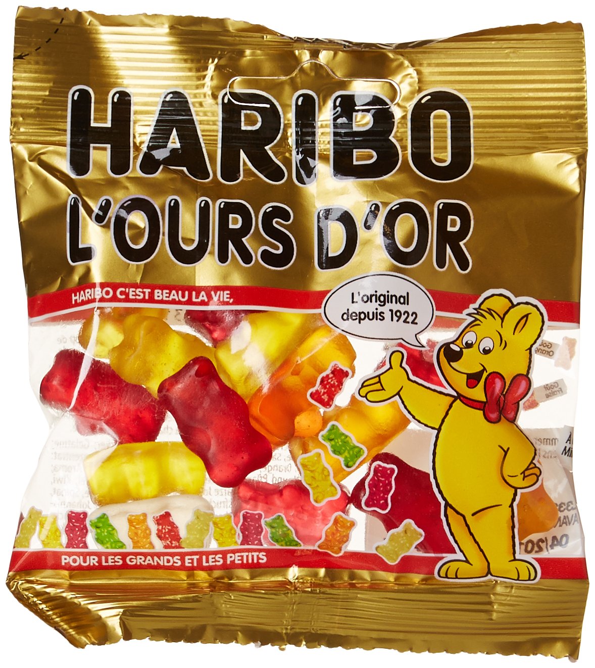 Haribo Bonbon Gélifié l'Ours d'Or 40 g x 30 Sachets – Image 7