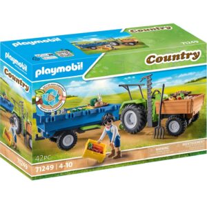 Alternative view of PLAYMOBIL Country 71249 — Tracteur avec remorque