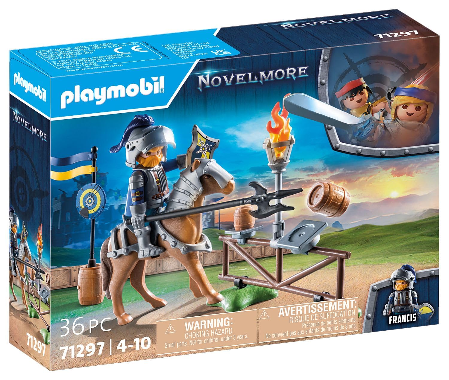 PLAYMOBIL Novelmore 71297 — Chevalier et accessoires d'entraînement – Image 2