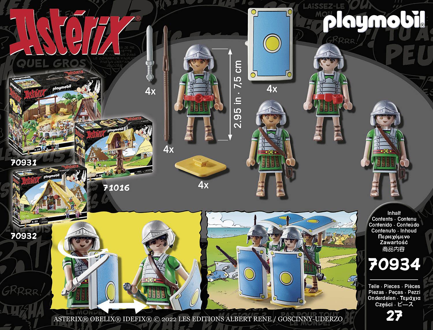 PLAYMOBIL Astérix 70934 — Légionnaires Romains x4 – Image 4