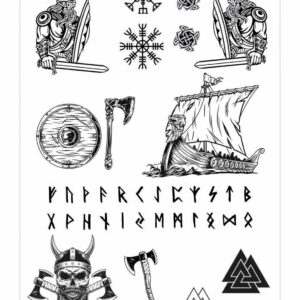 P'TIT CLOWN — Tatouages vikings éphémères imperméables