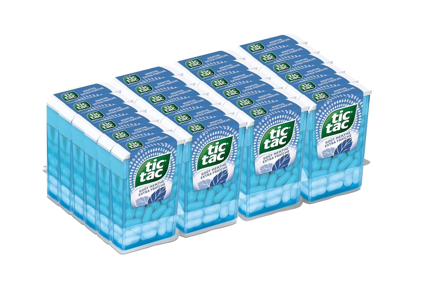 TicTac Goût Menthe Extra Fraiche - Bonbons frais sucrés - Format de Poche - 24 boites x 18g – Image 5