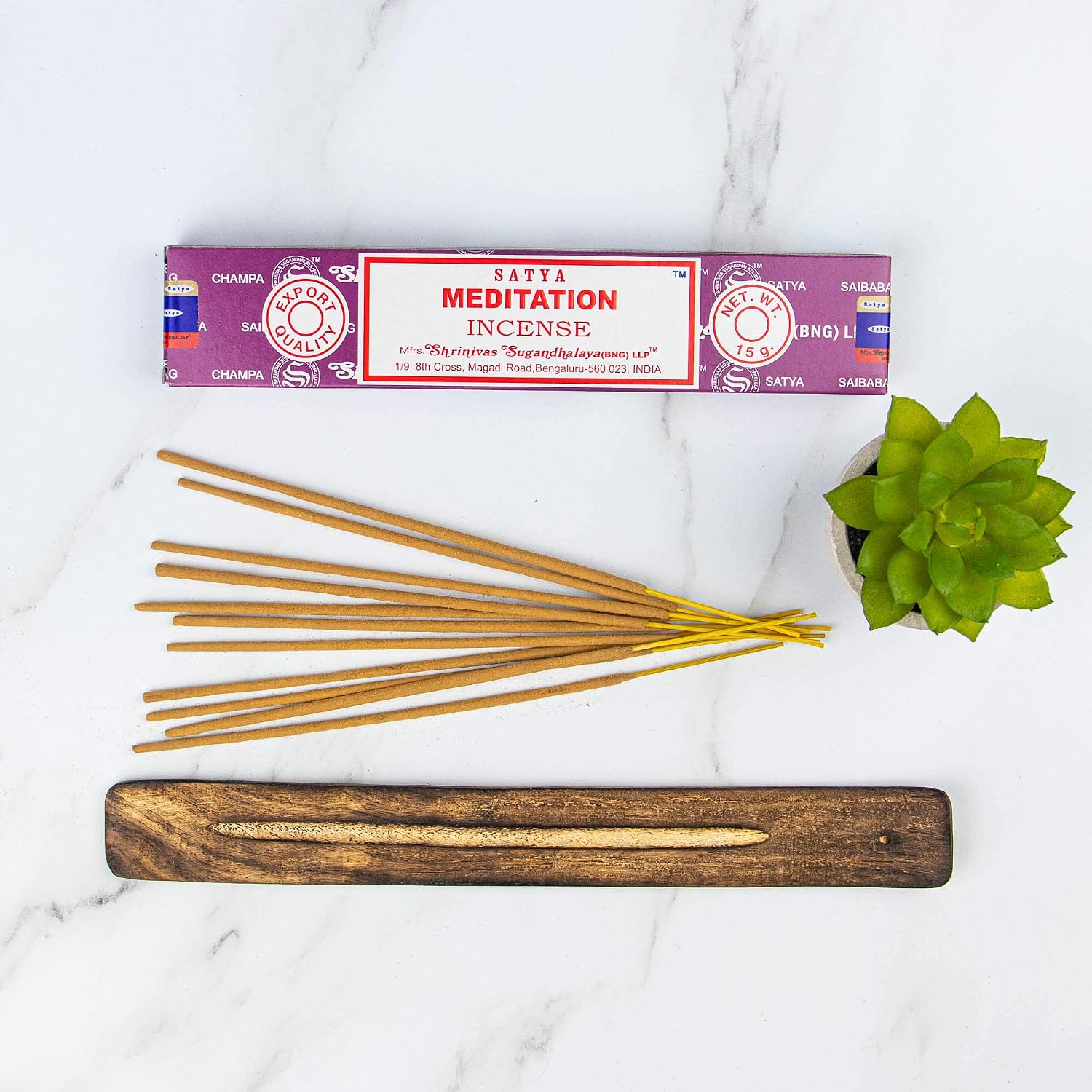 SATYA Nag Champa — Lot de 12 paquets d'encens 15 g – Image 11