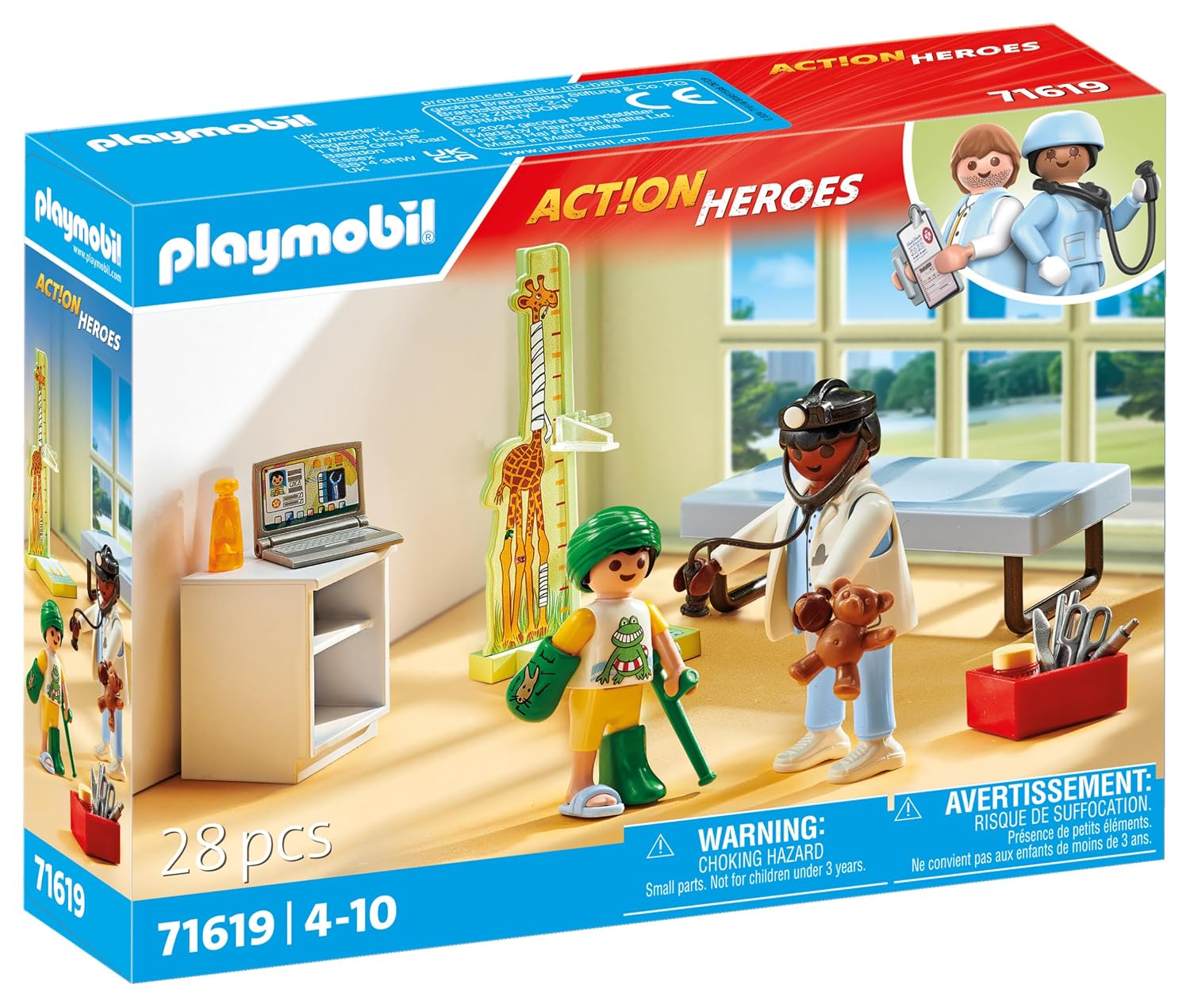 PLAYMOBIL Action Heroes 71619 — Pédiatre avec enfant – Image 21