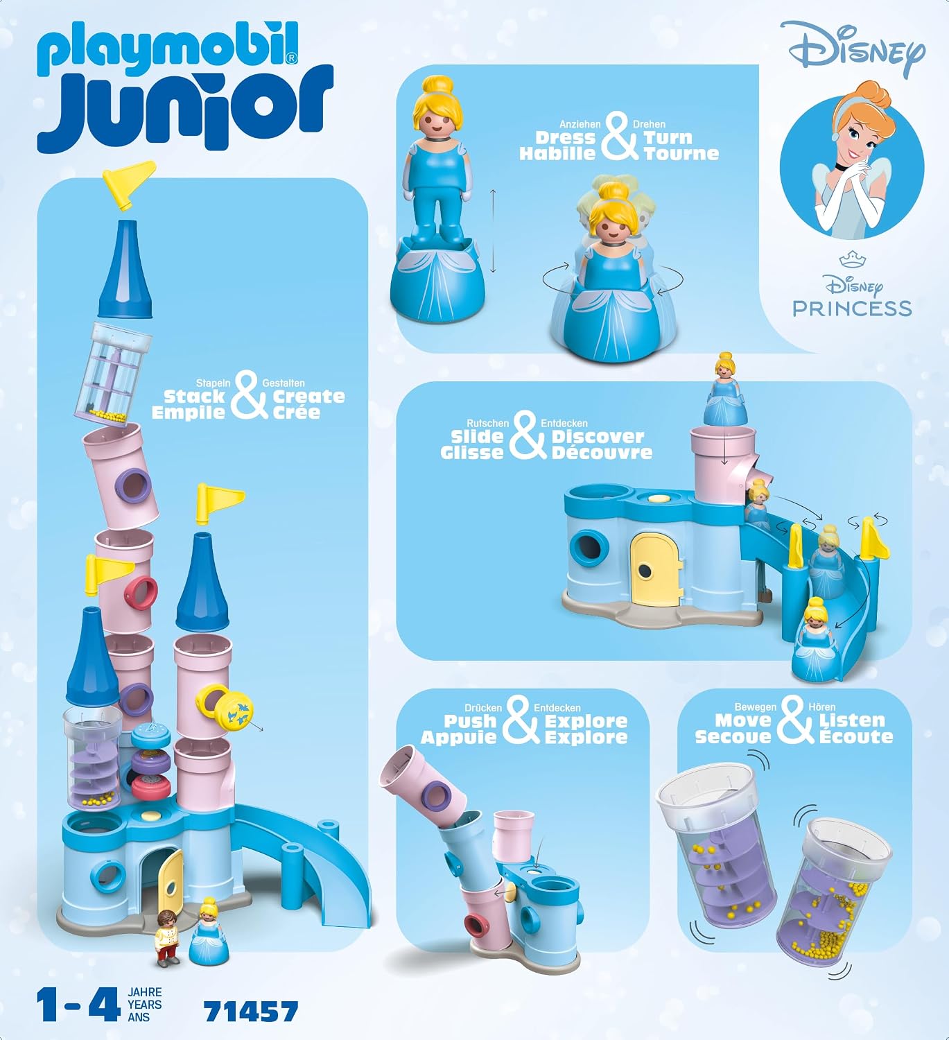 PLAYMOBIL Junior Disney — Château de Cendrillon avec toboggan – Image 14