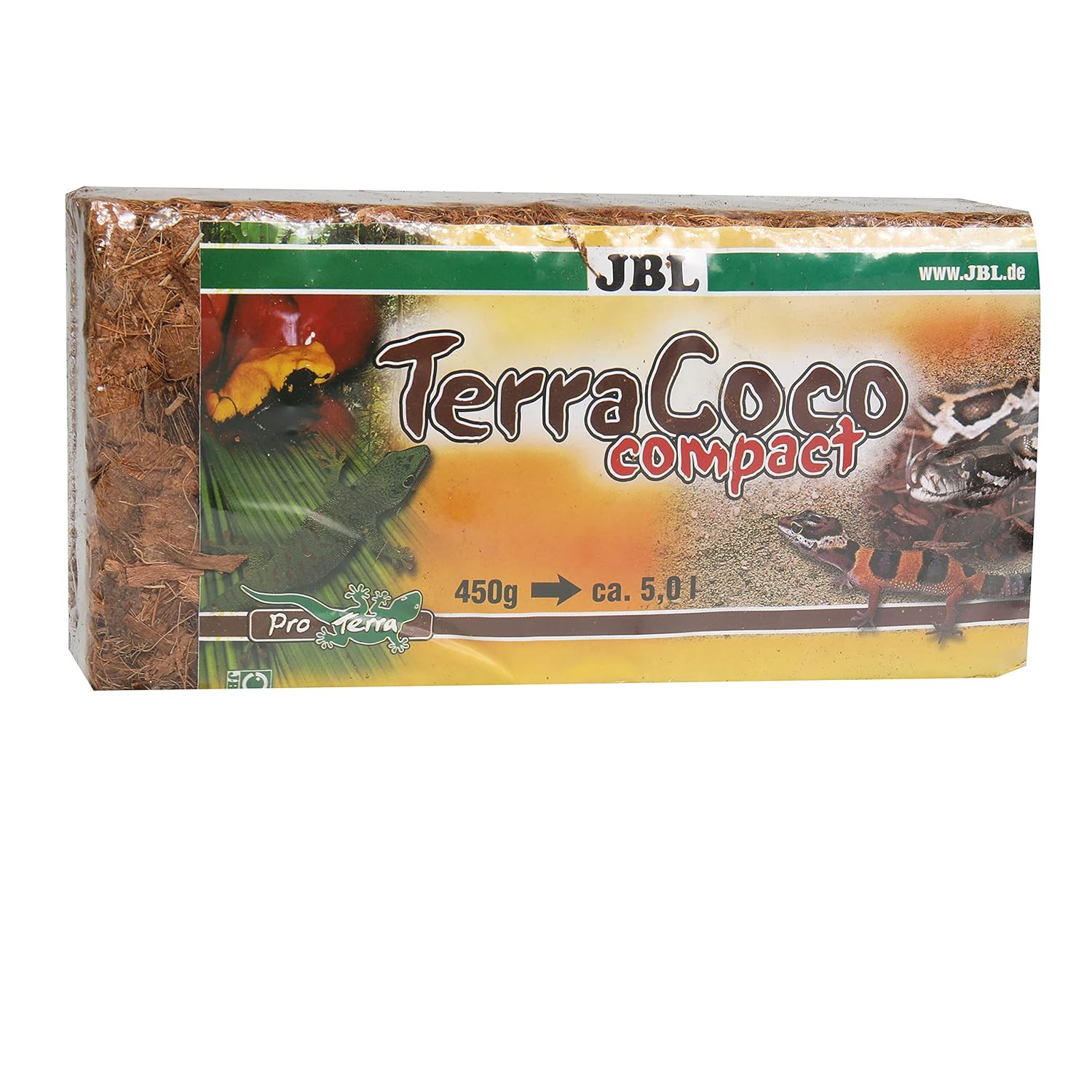 JBL TerraCoco Compact — Substrat de terrarium 450 g 5 l