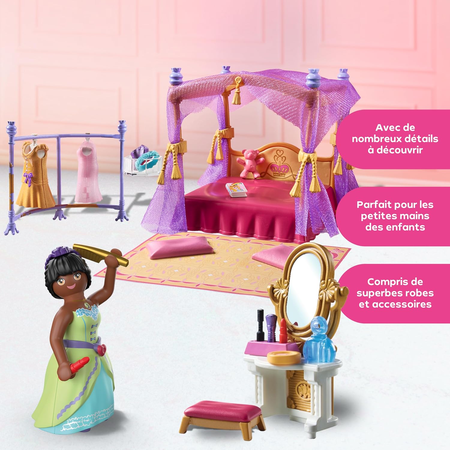 PLAYMOBIL — Chambre de Princesse avec Lit à Baldaquin – Image 26
