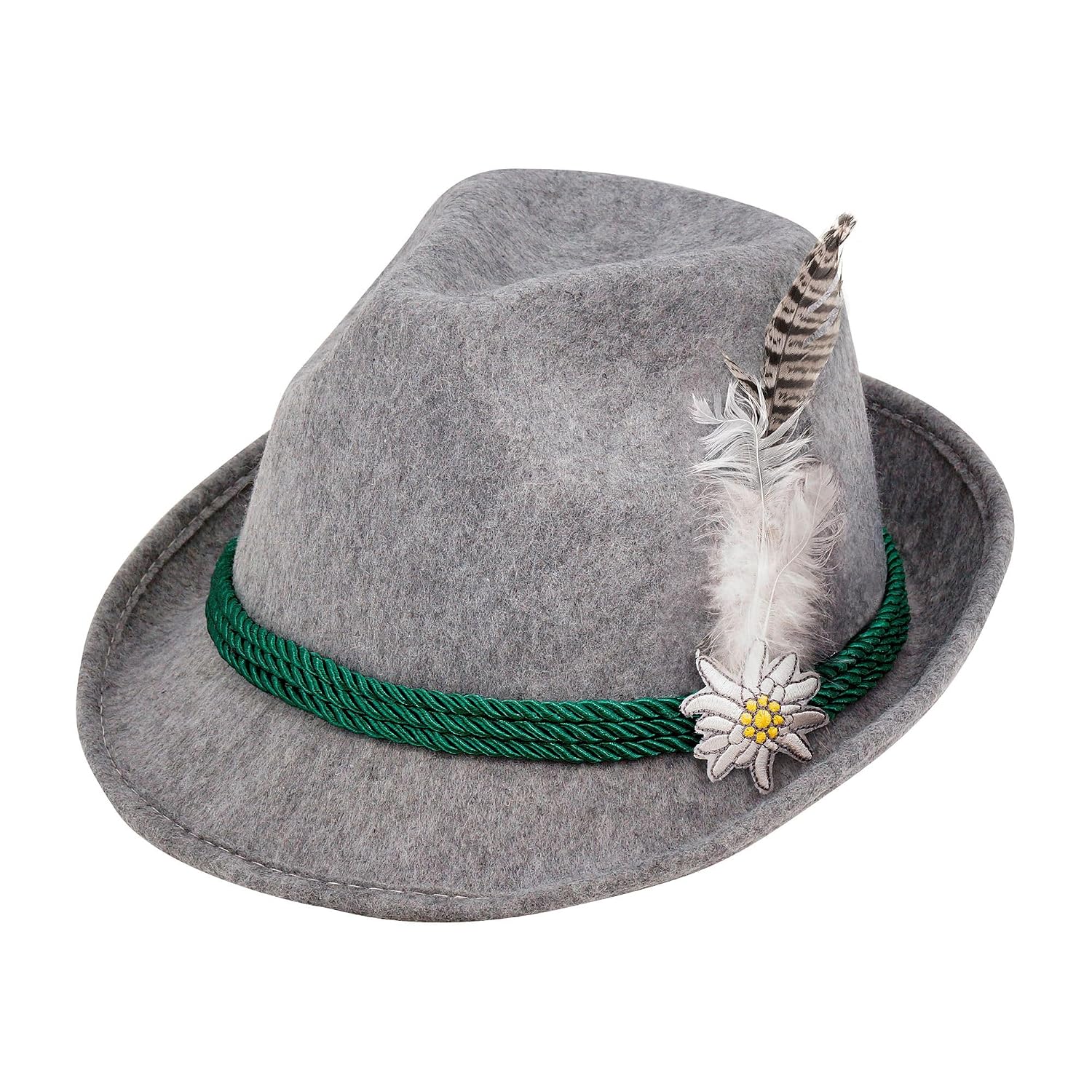 W WIDMANN MILANO — Chapeau bavarois en feutre avec plume