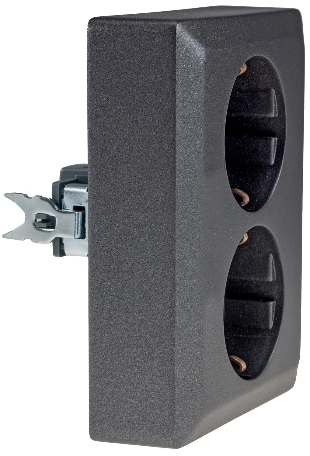 MILOS — Prise double encastrée 250 V 16 A anthracite – Image 5