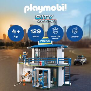 Alternative view of PLAYMOBIL Action Heroes — Poste de Police avec Local de Recherche