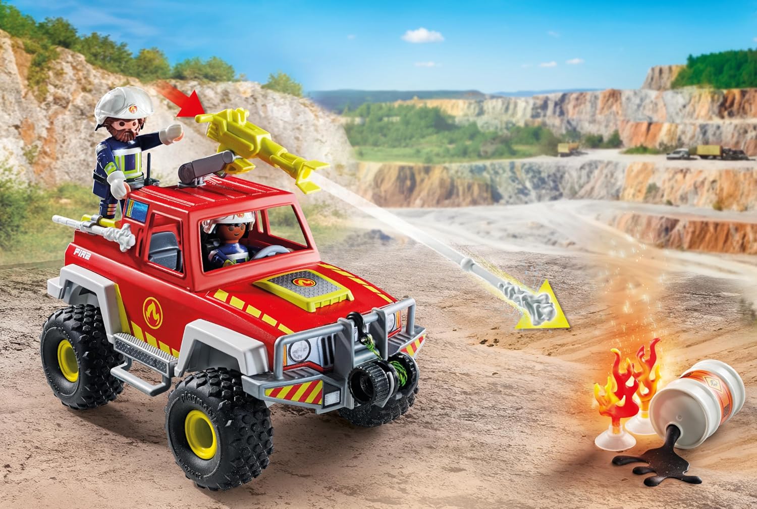 PLAYMOBIL Action Heroes — Camion de Pompiers 71824 – Image 19