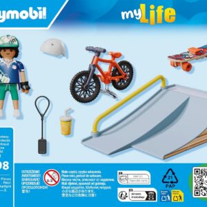 Alternative view of PLAYMOBIL 71798 — Snowboarder avec rampe de glisse