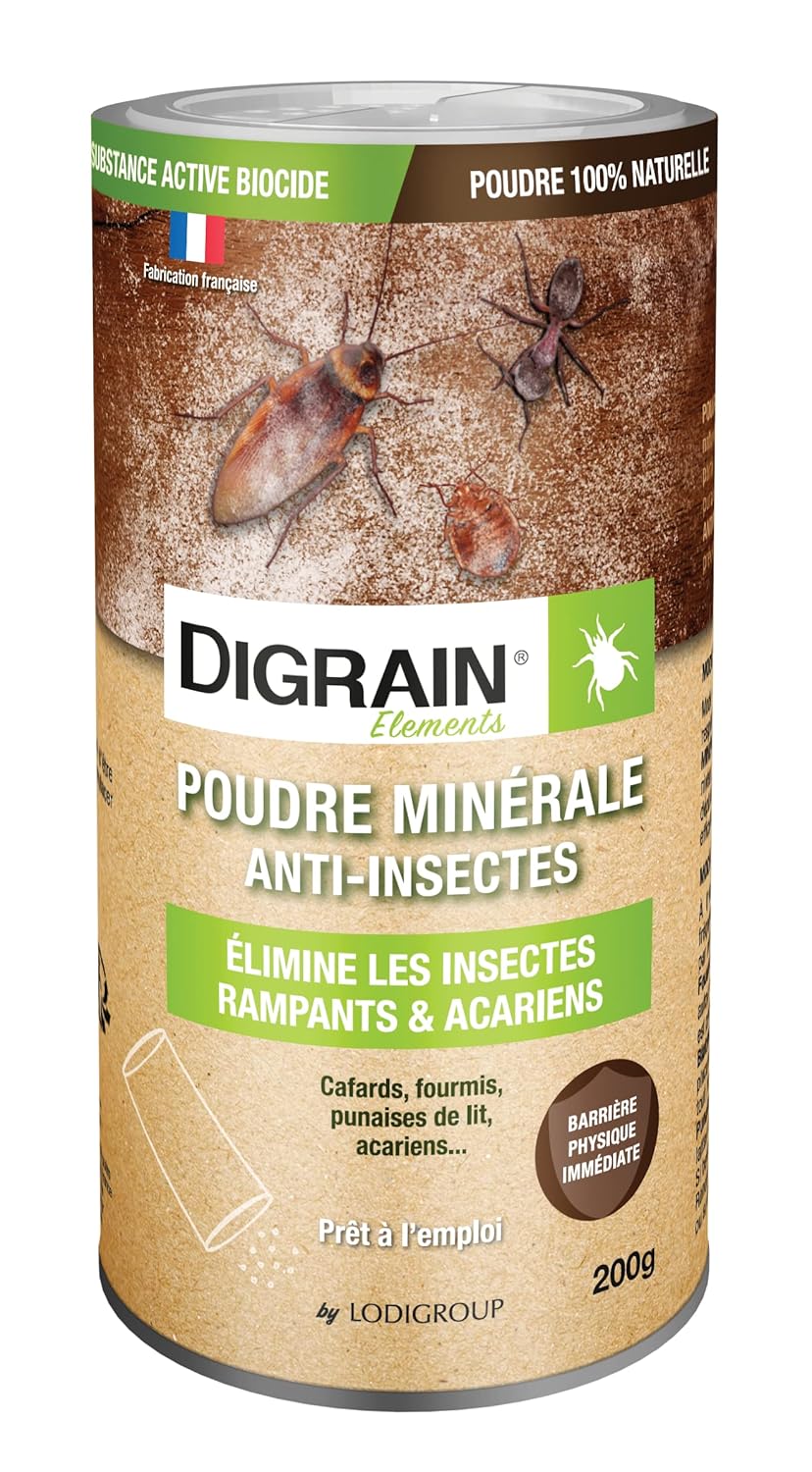 DIGRAIN — Poudre Minérale Anti-Insectes 200g