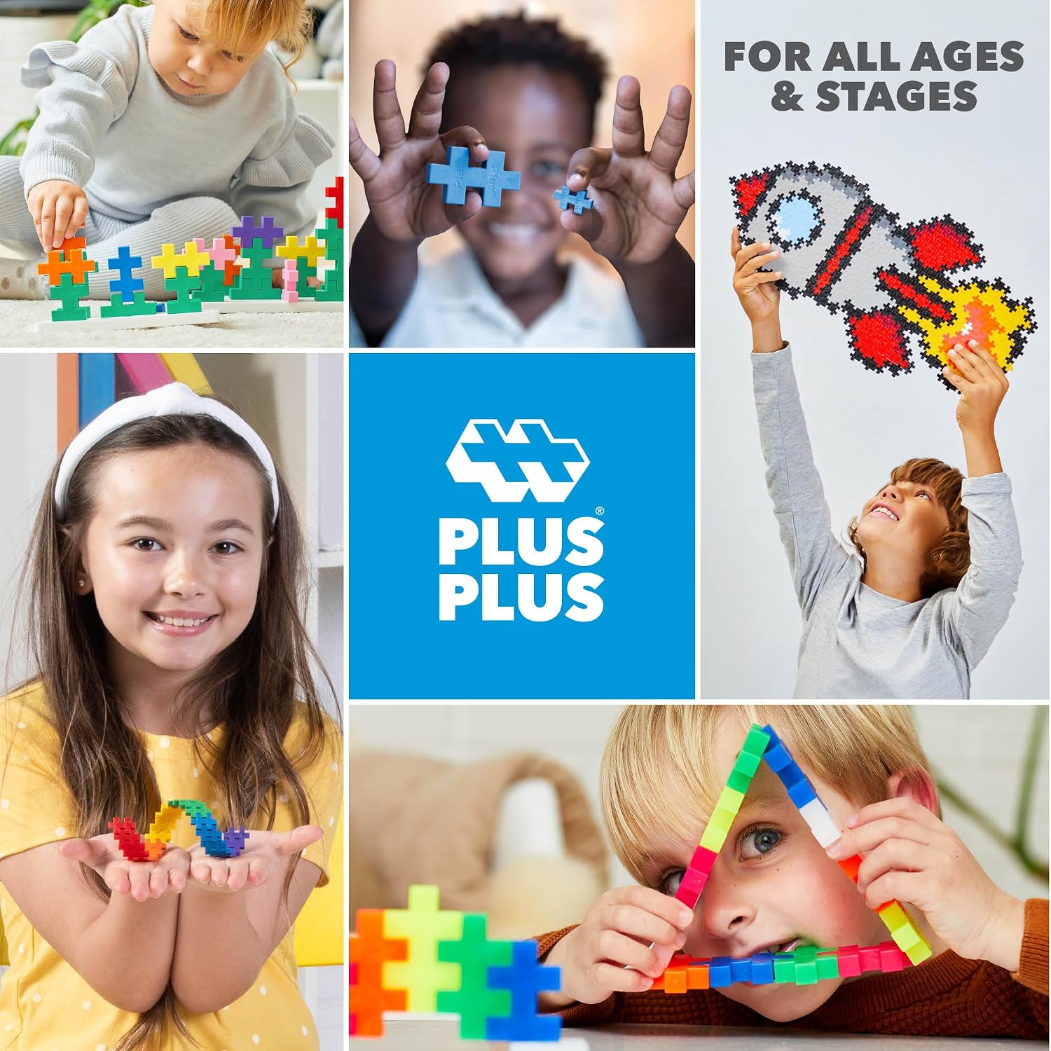 PLUS-PLUS — Boîte de 600 Pièces de Construction Basic – Image 29