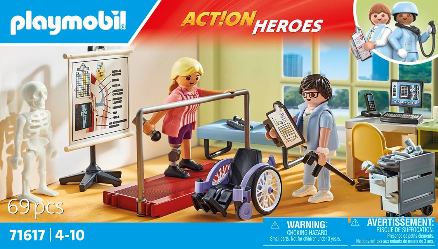 PLAYMOBIL Action Heroes 71617 — Atelier de kinésithérapie – Image 13