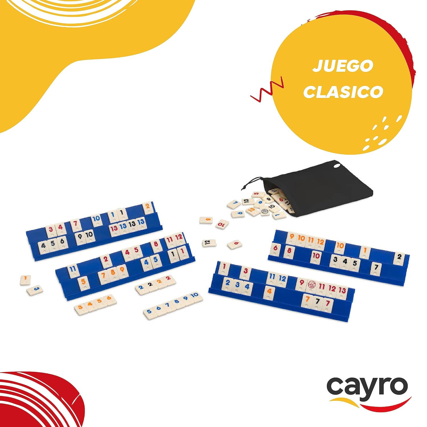 CAYRO Rummi — Jeu de société classique 106 pièces – Image 13