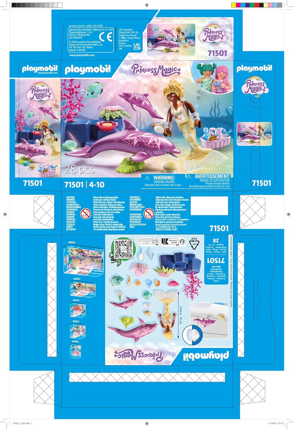 PLAYMOBIL Princess Magic — Sirène avec Dauphins – Image 19
