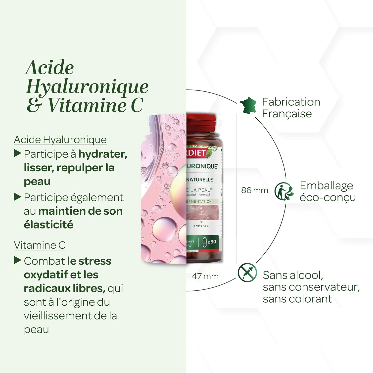 SUPERDIET — Acide Hyaluronique 90 gélules – Image 3