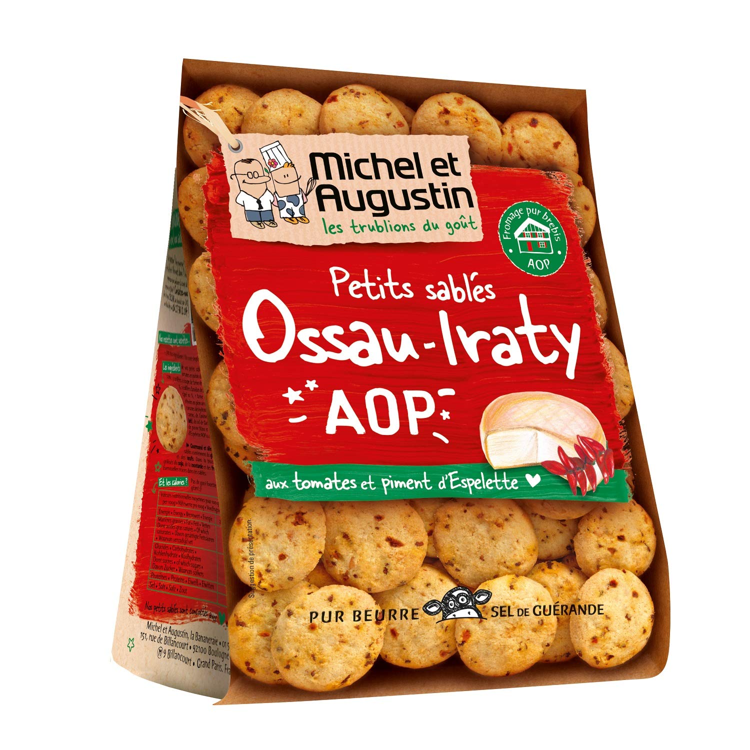 MICHEL ET AUGUSTIN — Sablés apéritifs Ossau-Iraty, 100 g