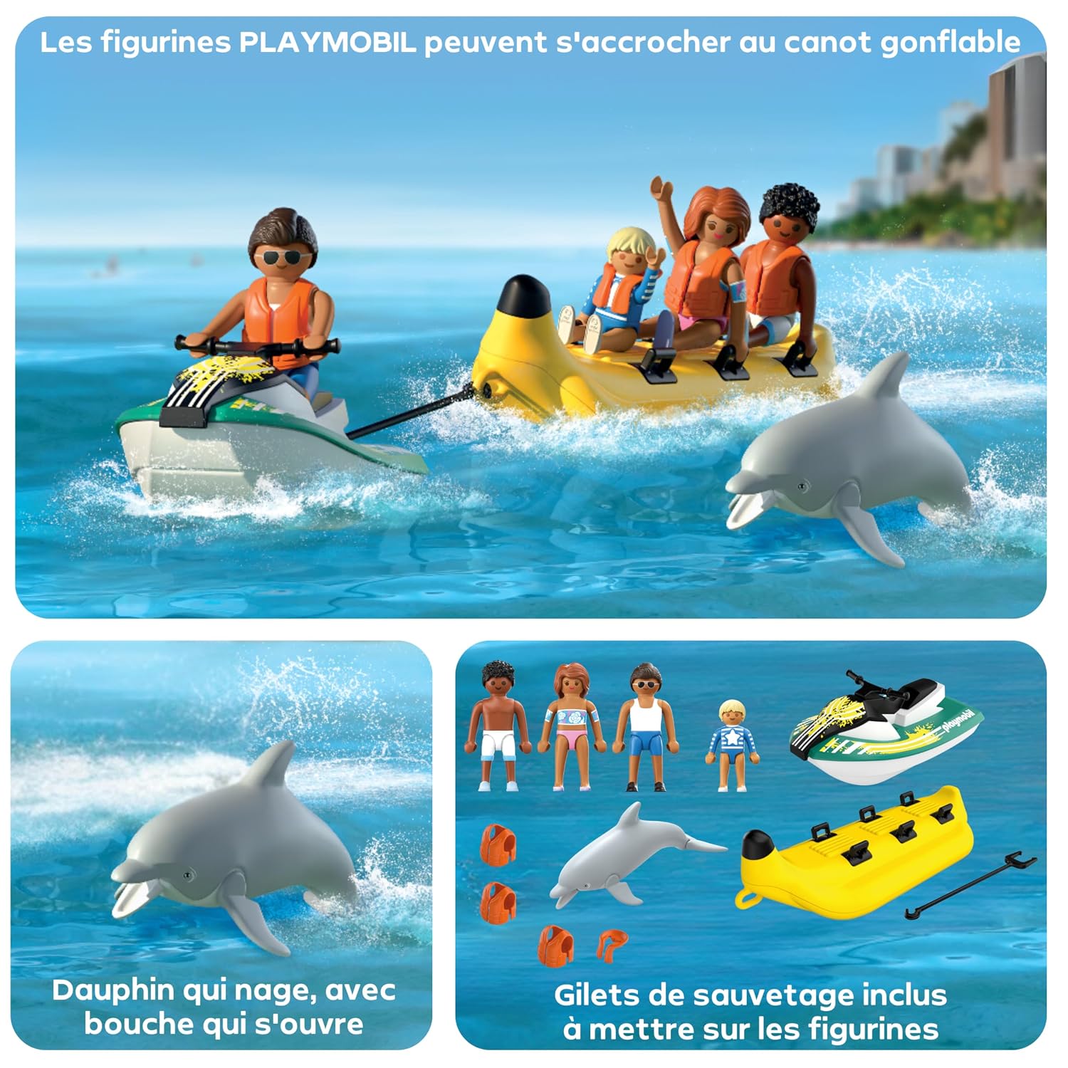 PLAYMOBIL Vacation on The Beach — Tour en Bateau Banane – Image 26