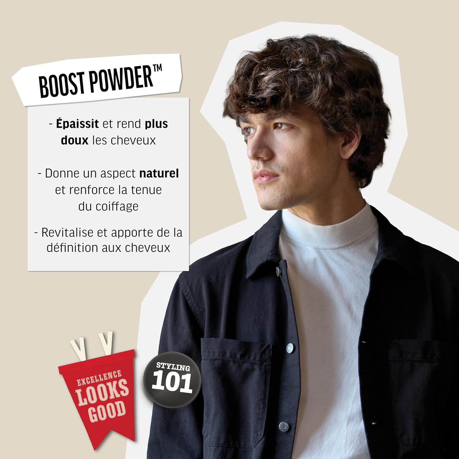 AMERICAN CREW Boost Powder — Poudre coiffante matifiante 20 g – Image 2
