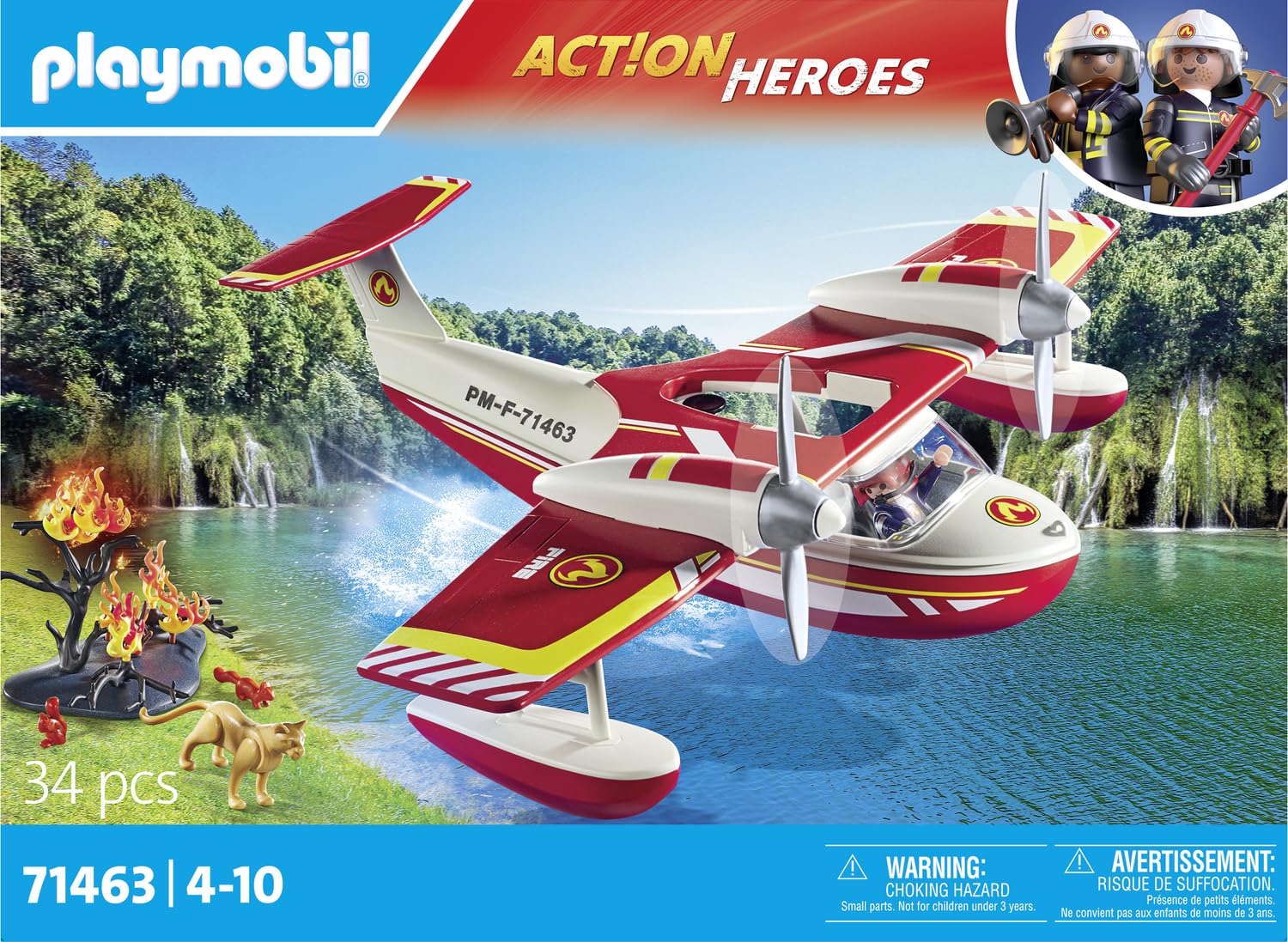 PLAYMOBIL Action Heroes 71463 — Hydravion avec pompier – Image 16
