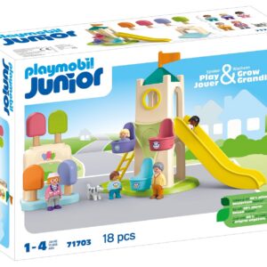 Alternative view of PLAYMOBIL Junior 71703 — Aire de Jeux avec Toboggan géant