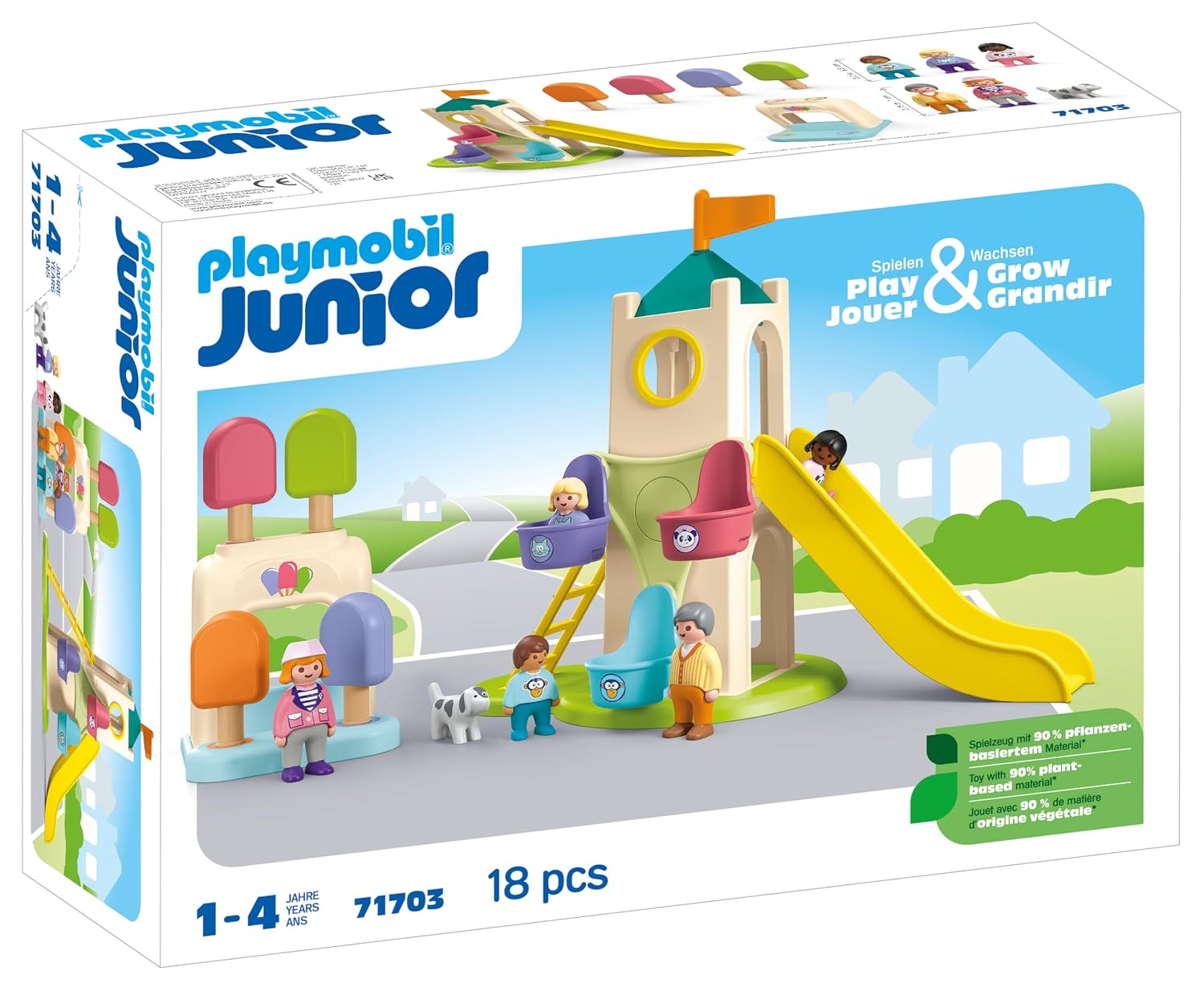 PLAYMOBIL Junior 71703 — Aire de Jeux avec Toboggan géant – Image 2