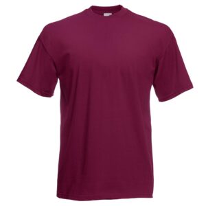 FRUIT OF THE LOOM — T-shirt homme manches courtes S bordeaux
