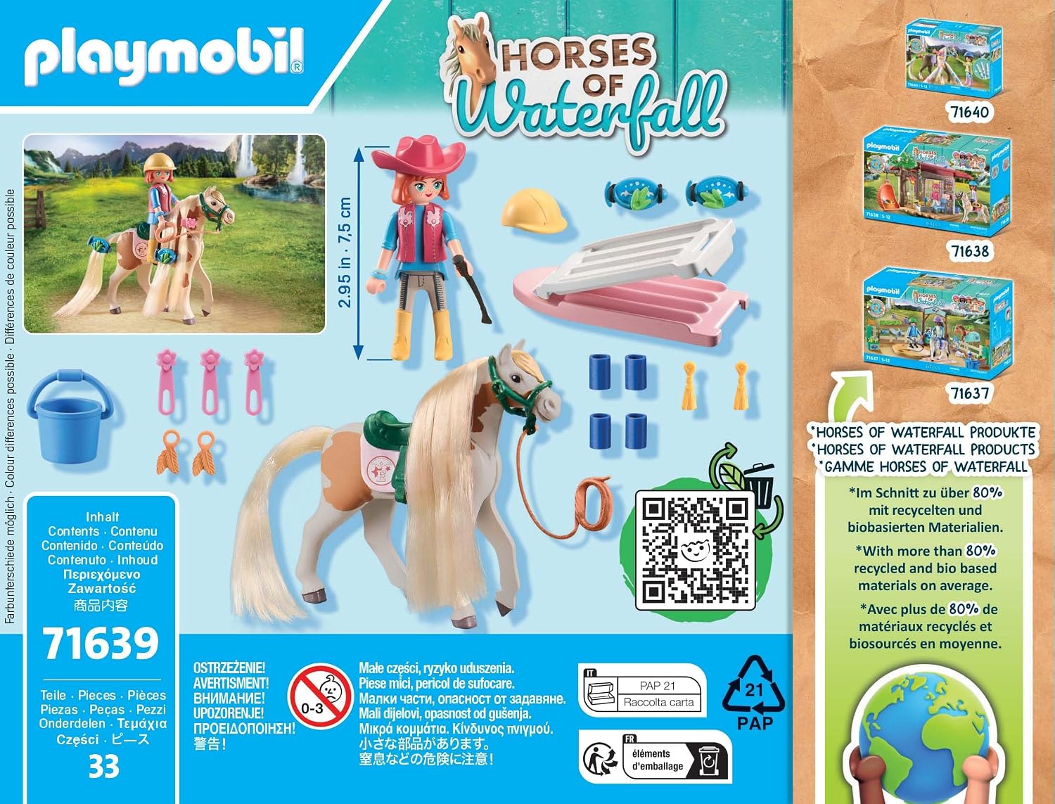 PLAYMOBIL Horses of Waterfall — Ellie avec cheval et accessoires – Image 19