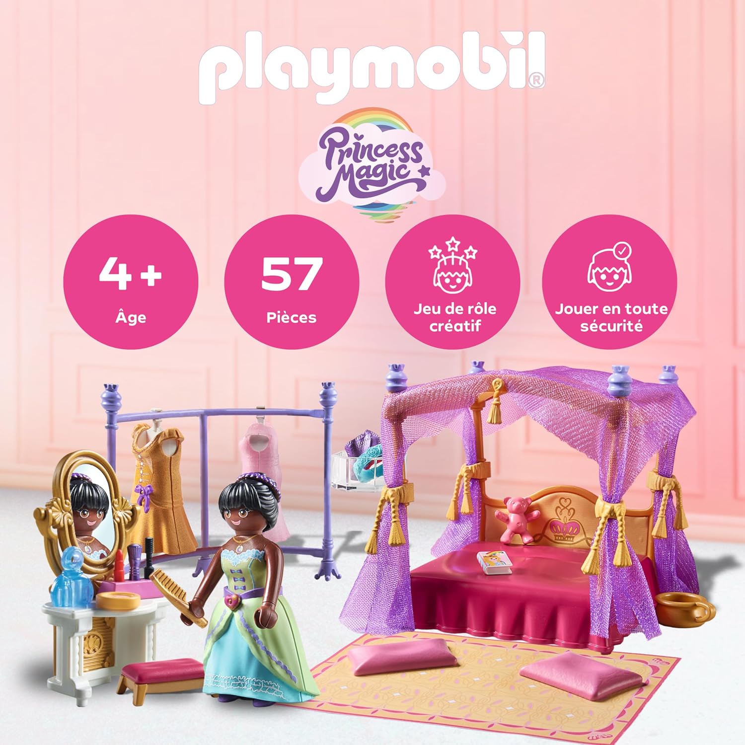 PLAYMOBIL — Chambre de Princesse avec Lit à Baldaquin – Image 25