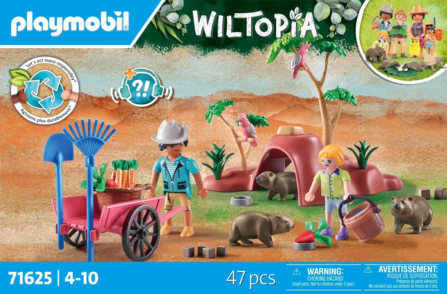 PLAYMOBIL Wiltopia 71625 — Terriers de Wombats – Image 26