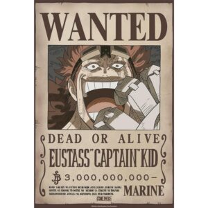 GB EYE — Poster ONE PIECE Wanted Eustass Captain Kid