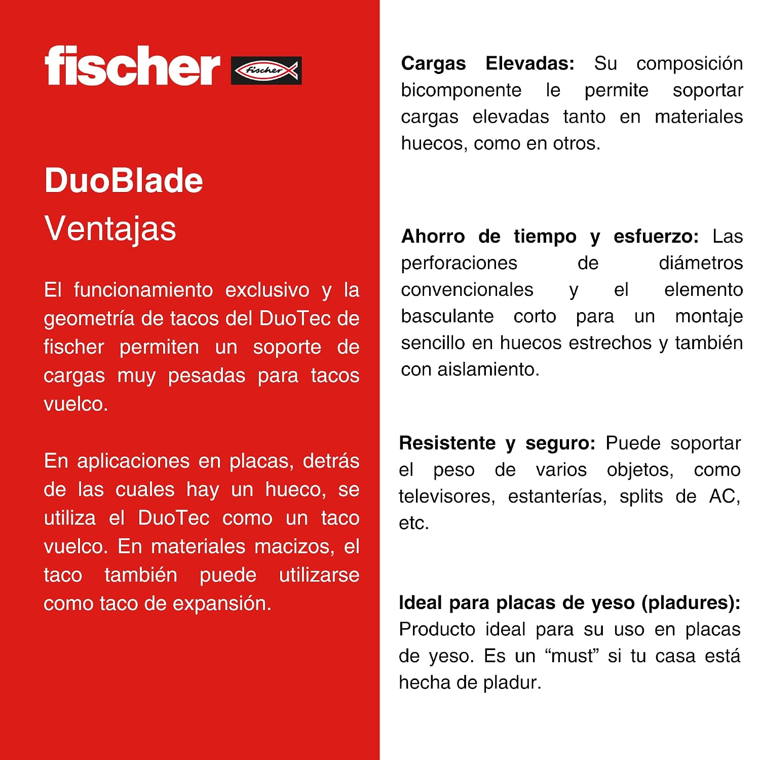 FISCHER Duotec — Cheville à bascule nylon avec vis x25 – Image 31