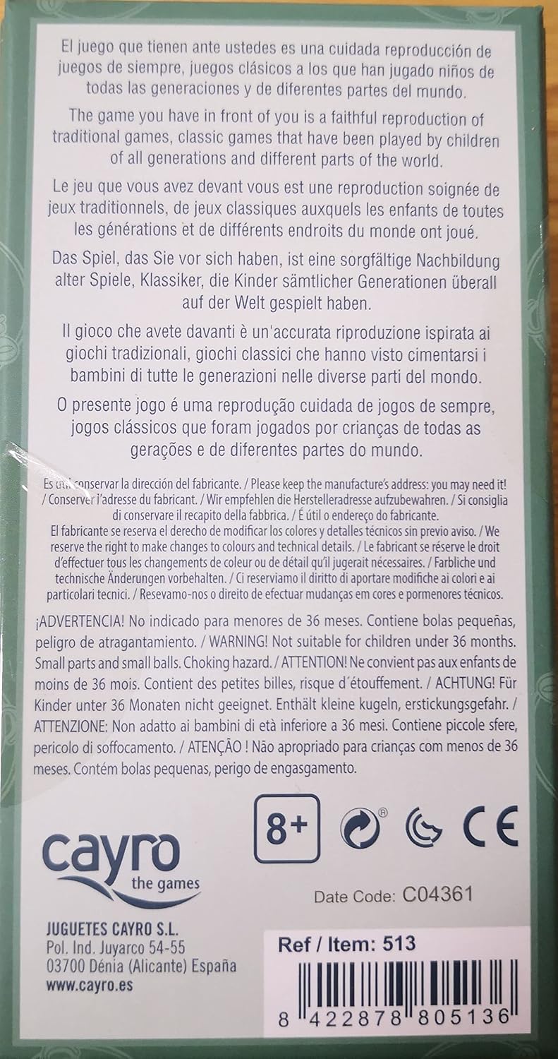 CAYRO — Jeu de billes rétro en boîte avec sac en tissu – Image 2