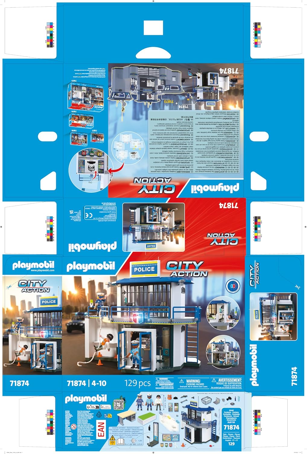PLAYMOBIL Action Heroes — Poste de Police avec Local de Recherche – Image 29