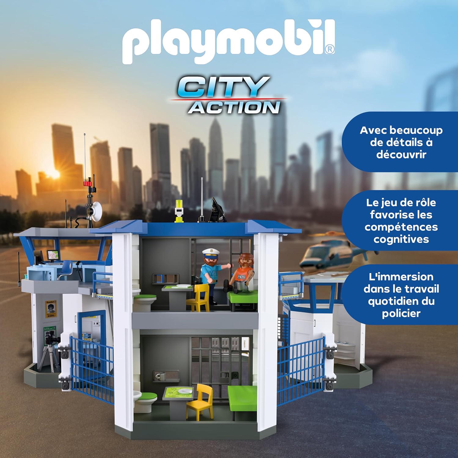 PLAYMOBIL Action Heroes — Centre de Commandement Police – Image 14