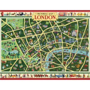Alternative view of CAVALLINI — Puzzle 1000 pièces carte de Londres