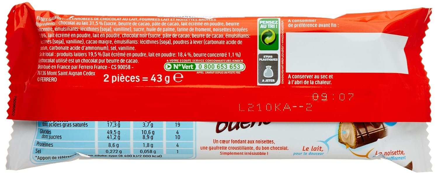 Kinder Bueno Biscuits au Chocolat 43 g – Image 4