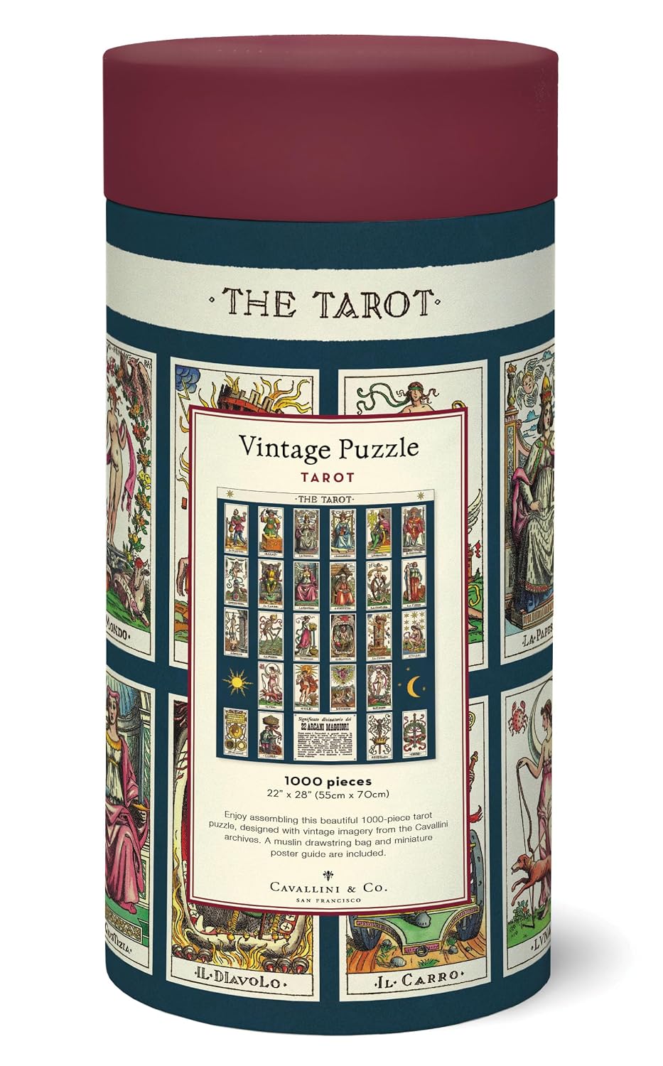 CAVALLINI — Puzzle Vintage Tarot 1000 pièces – Image 3